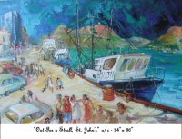 OUT FOR A STRALL, St John's, Newfoundland, Canada, Oil on Canvas